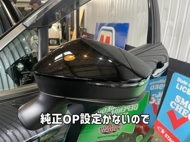 カローラクロス ドアミラー下降装置 施工事例｜守口市